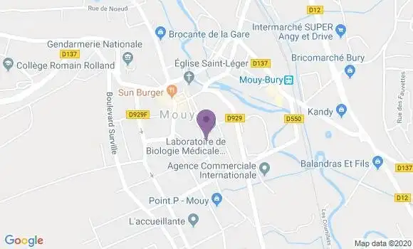 Localisation Mouy - 60250