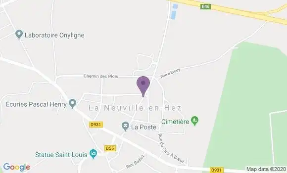 Localisation La Neuville En Hez Bp - 60510