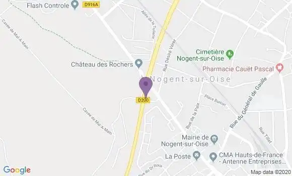 Localisation Nogent sur Oise - 60180