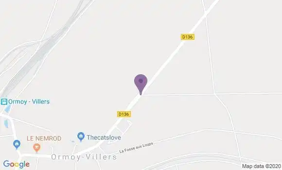 Localisation Ormoy Villers Ap - 60800