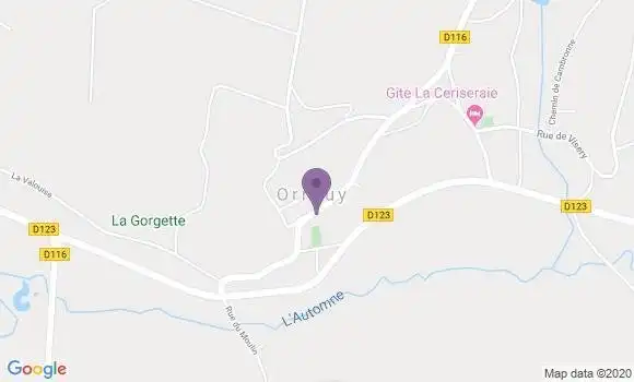 Localisation Orrouy Bp - 60129