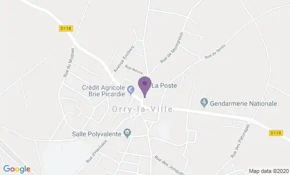 Localisation Orry la Ville - 60560
