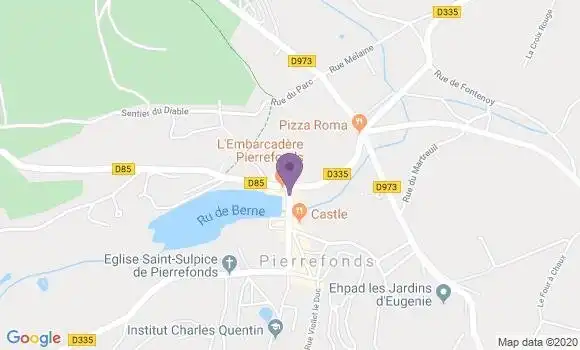 Localisation Pierrefonds Bp - 60350