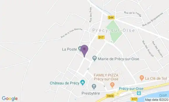 Localisation Precy sur Oise Bp - 60460