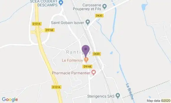 Localisation Rantigny Bp - 60290