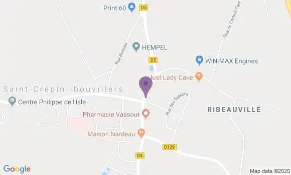 Localisation Saint Crepin Ibouvillers Bp - 60149