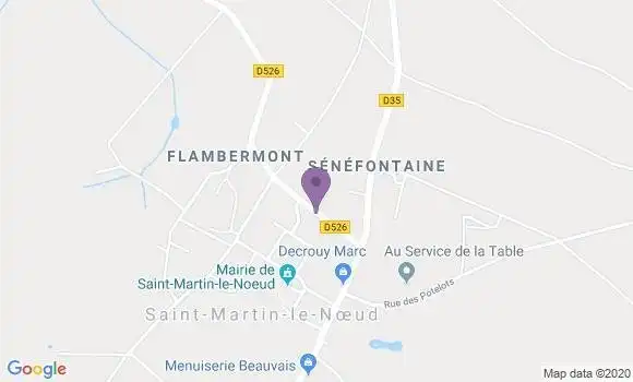Localisation Saint Martin le Noeud Bp - 60000