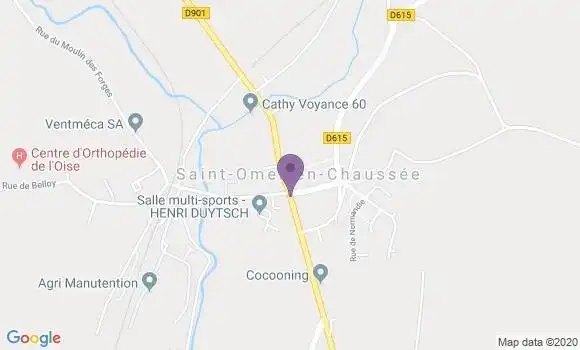 Localisation Saint Omer En Chaussee Bp - 60860