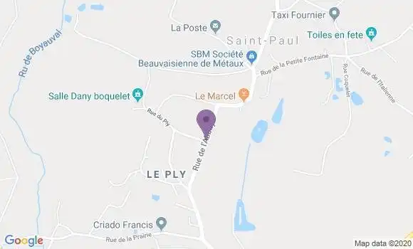 Localisation Saint Paul Bp - 60650