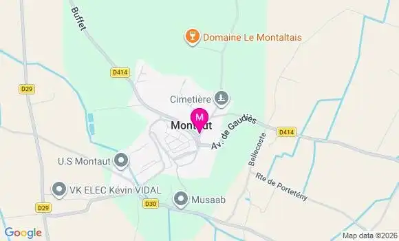 Localisation Montaut - 09700