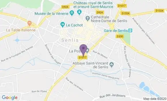 Localisation Senlis - 60300