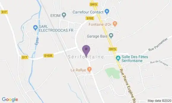 Localisation Serifontaine - 60590