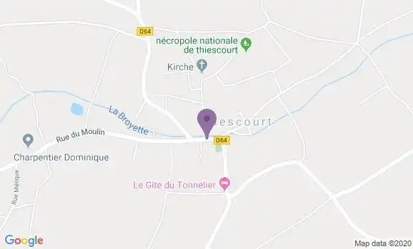 Localisation Thiescourt Ap - 60310