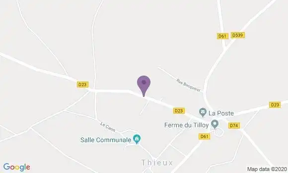 Localisation Thieux Bp - 60480