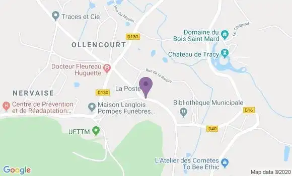 Localisation Tracy le Mont Bp - 60170