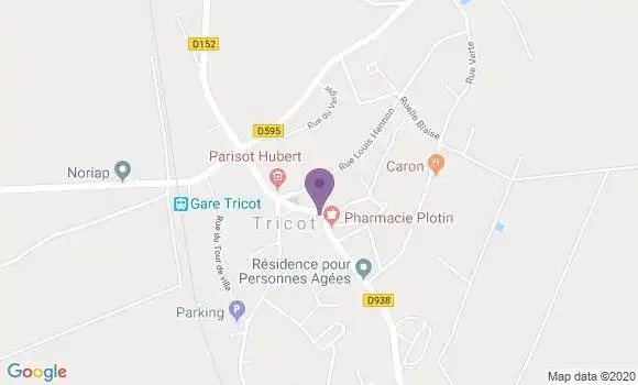 Localisation Tricot Bp - 60420
