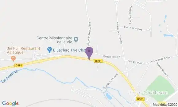 Localisation Trie Chateau Bp - 60590