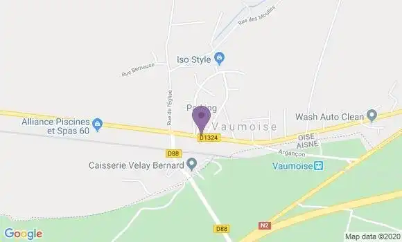 Localisation Vaumoise Bp - 60117