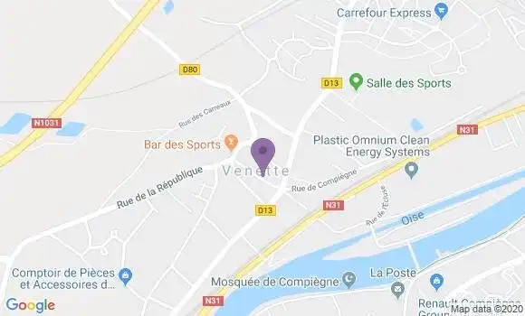 Localisation Venette Bp - 60280