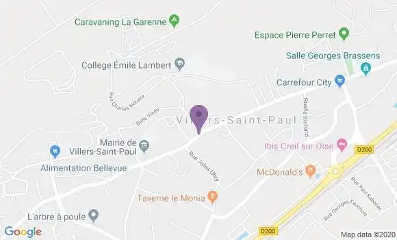Localisation Villers St Paul - 60870