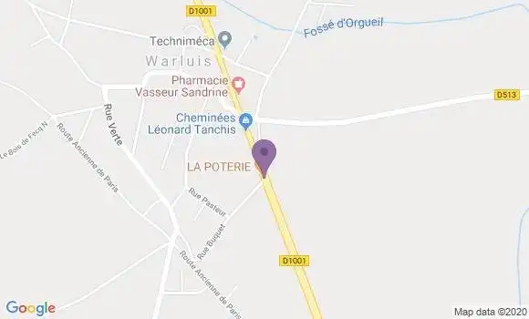 Localisation Warluis Bp - 60430