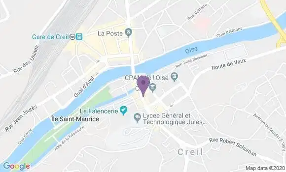 Localisation Nogent sur Oise Annexe Bp - 60100