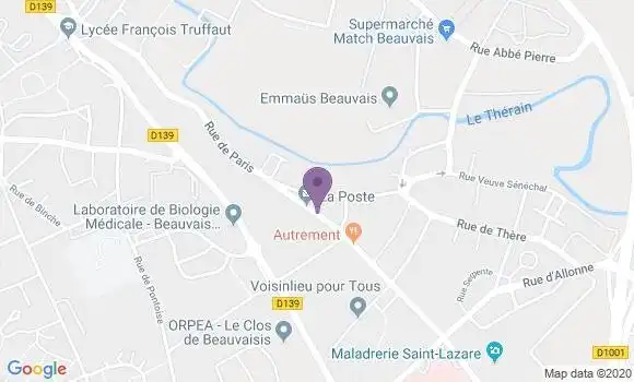 Localisation Beauvais Voisinlieu - 60000
