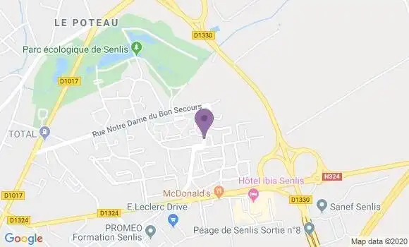 Localisation Notre Dame de Bon Secours Ap - 60300