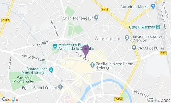 Localisation Alencon R P - 61000