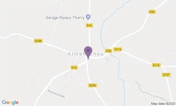 Localisation Almeneches Ap - 61570