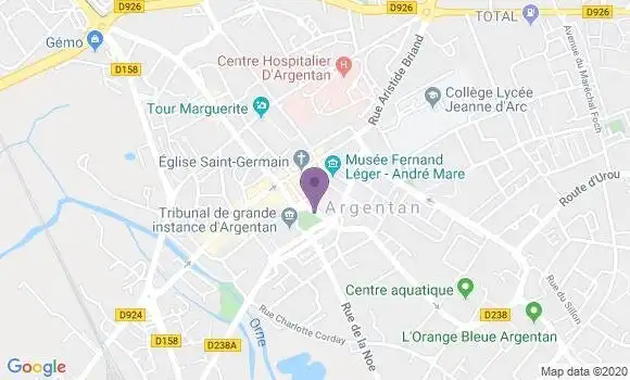 Localisation Argentan - 61200