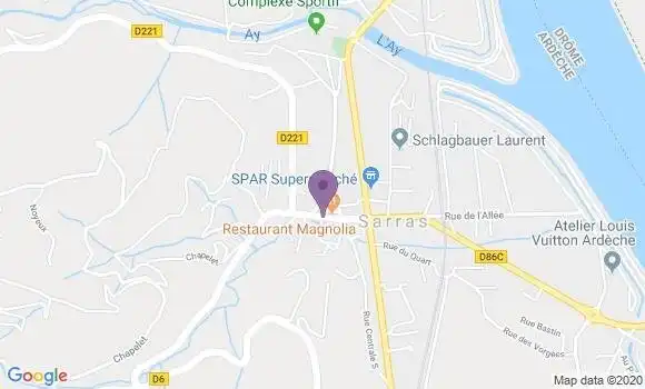 Localisation Sarras Bp - 07370