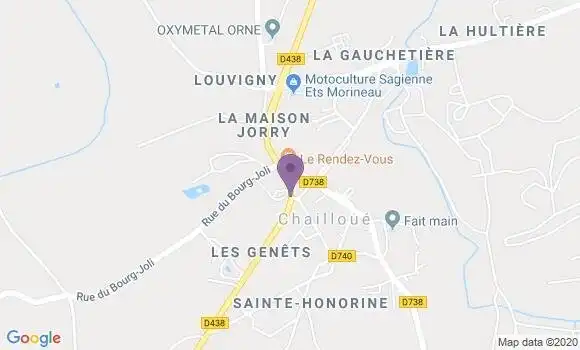 Localisation Chailloue Ap - 61500