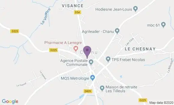 Localisation Chanu Bp - 61800