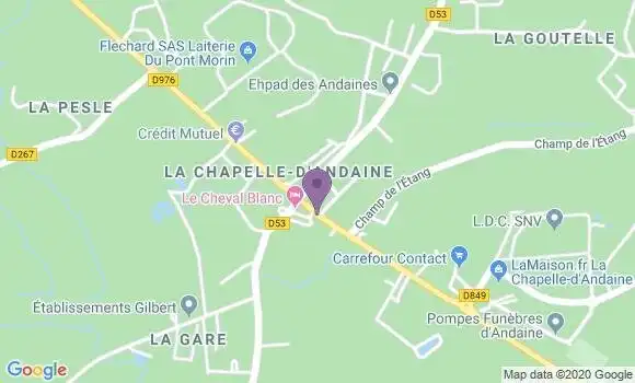 Localisation La Chapelle d