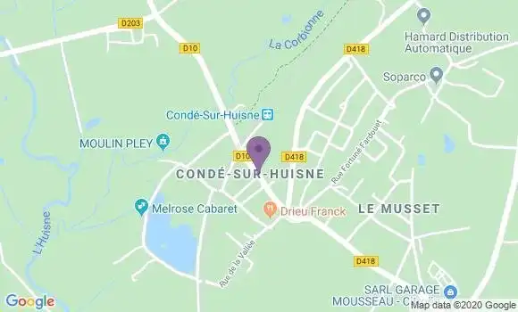 Localisation Conde sur Huisne Bp - 61110