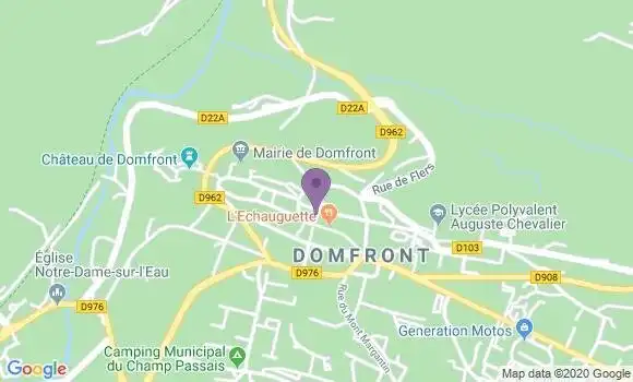 Localisation Domfront - 61700