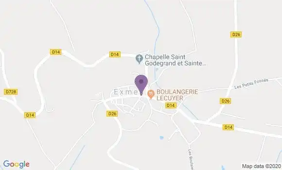 Localisation Exmes Bp - 61310