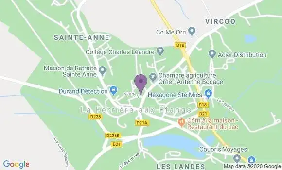 Localisation La Ferriere Aux Etangs Bp - 61450