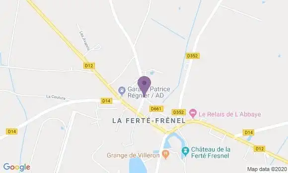 Localisation La Ferte Frenel Bp - 61550