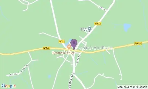 Localisation Joue du Bois Ap - 61320