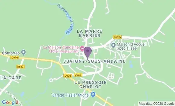 Localisation Juvigny sous Andaine Ap - 61140