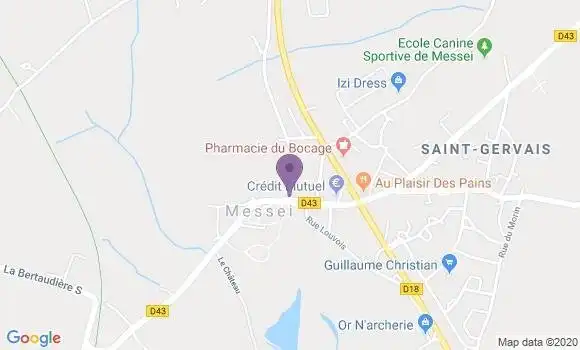 Localisation Messei Bp - 61440