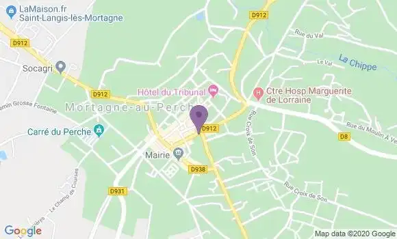 Localisation Mortagne Au Perche - 61400