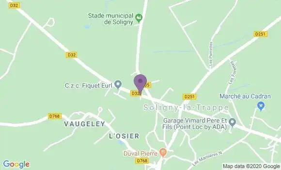 Localisation Moulins la Marche - 61380