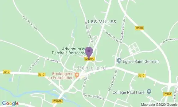Localisation Remalard - 61110