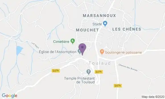 Localisation Toulaud Ap - 07130