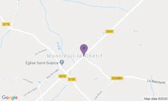Localisation Saint Denis sur Sarthon Bp - 61420