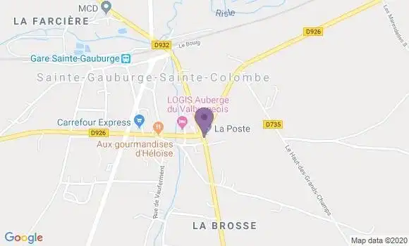 Localisation Sainte Gauburge Ste Colombe Bp - 61370