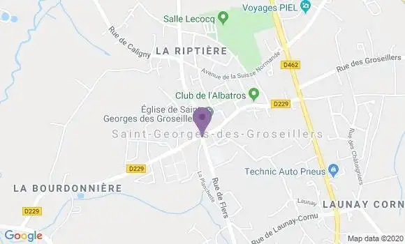 Localisation Saint Georges des Groseillers Ap - 61100